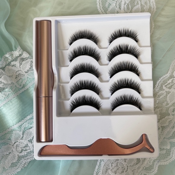 Private Label Other - Magnetic eyelashes faux mink super short l…